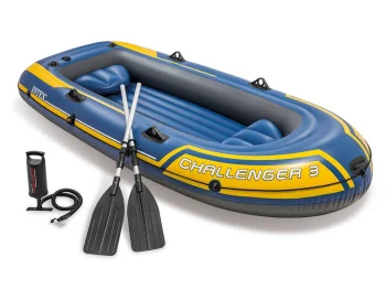 Intex Challenger 3 Set piepūšamā laiva, 295 x 137 x 43 cm