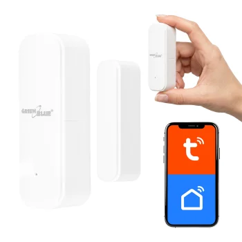 GreenBlue GB479 W Bezvadu WiFi durvju un logu atvēršanas sensors, balts