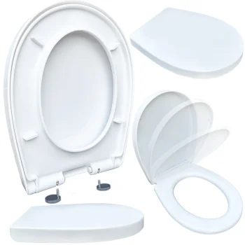 Duo-Sanit universālais lēni nolaižamais tualetes pods, balts