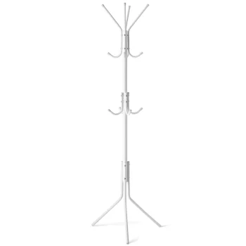 Massido brīvi stāvošs drēbju pakaramais ar 12 āķiem, 173.5 cm