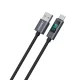 Dudao L7T USB-A uz USB-C kabelis 66W ar LED displeju 1m, melns