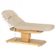 Elektriskā SPA kušete Sillon Relax, 63–87 cm, bēša ar gaiša koka pamatni