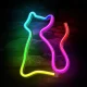Forever Light FLRN03 RGB LED Neona Gaisma Kaķis ar Pulti