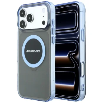Mercedes AMG vāciņš iPhone 18 Pro Max / 17 Pro Max MagSafe, melns/zils