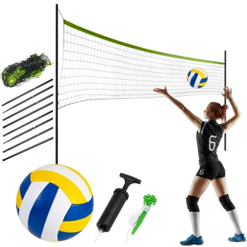 Neo-Sport volejbola un badmintona tīkls ar statīvu, 570 cm