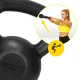 4FIZJO čuguna svarbumba Kettlebell 14 kg, melna