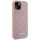 Karl Lagerfeld Leather Monogram Metal Logo MagSafe vāciņš iPhone 15, Rozā