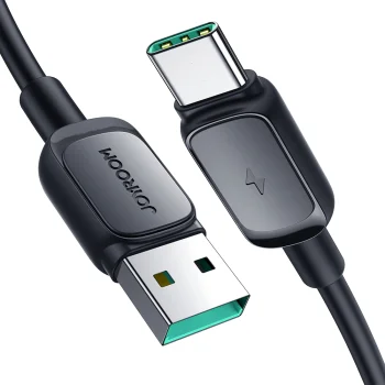Joyroom Multi-Color Series A14 USB-A uz USB-C kabelis 3A 1.2m, melns