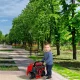 Bērnu mehāniķa komplekts un stumjamā rotaļlieta KX2930