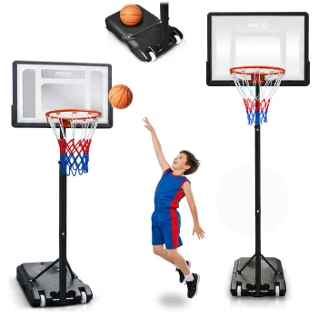 Neo-Sport NS-280 brīvi stāvošs basketbola grozs, 150-210 cm