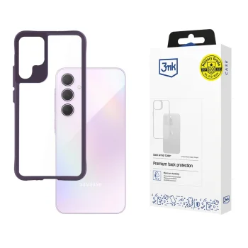 3Mk Protection Satin Armor Case+ vāciņš Samsung Galaxy A35 5G, caurspīdīgs/lillā
