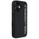 Karl Lagerfeld HC 3D Rubber Elongated Glitter iPhone 16 vāciņš, melns