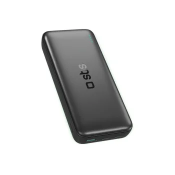 Ārējais akumulators SBS Infinity 20000mAh 10W LiFePO₄ USB-A USB-C, melns