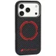Audi RSQ Carbon Fiber Sport MagSafe vāciņš iPhone 18 Pro / 17 Pro, Black