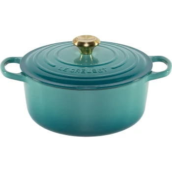 Le Creuset Signature apaļš katls 26 cm, Riviera Blue