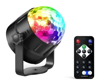 Projektors Disco LED RGB bumba ar tālvadības pulti ZS48