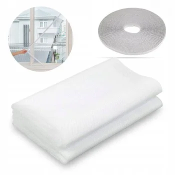 Moskītu Insektu Odu Kukaiņu Tīkls Siets Logiem - 180x150cm, Balts | Mosquito Mesh Net Anti-Insect Screen for Windows