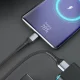 3mk Hyper Cable N-SERIES USB-A uz USB-C kabelis 2m 18W, melns