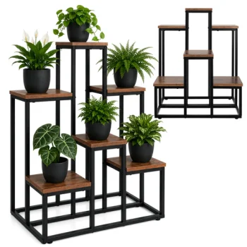 Gardlov 6 līmeņu metāla puķu statīvs, 67 cm