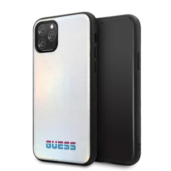 Guess iPhone 11 Pro vāciņš Iridescent, sudraba