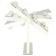 Grima spogulis ar 9 LED spuldzēm, USB, 25x30 cm