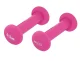 4Fizjo Vinila Hanteles Fitnesam Aerobikai 2 x 0.5kg, Rozā | Vinyl Dumbbells for Fitness
