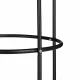 Metāla dārza pergola augiem, 196 cm, melna