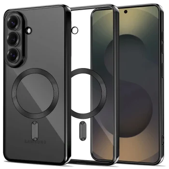 Tech-Protect Samsung Galaxy S26 vāciņš MagFlex, caurspīdīgs melns