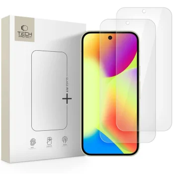 Tech-Protect Glass Fit+ aizsargstikls Google Pixel 9 / 9 Pro (2 gab.), caurspīdīgs