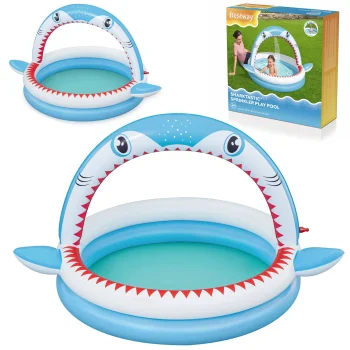 Piepūšamais bērnu baseins ar smidzinātāju Bestway SHARKTASTIC 163 x 127 x 92 cm 53157