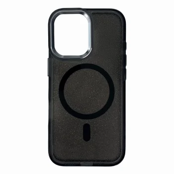 Glitter Case MagSafe vāciņš Samsung Galaxy A36 5G, melns