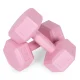 Modernhome HCD-6-PK sešstūra hanteļu komplekts 2x3 kg, rozā
