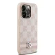 DKNY iPhone 14 Pro vāciņš Checkered Mono Pattern & Printed Stripes, rozā