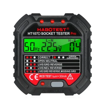 Habotest HT107D Rozetes testeris ar digitālo displeju