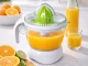 Elektriskā citrusaugļu sulu spiede 0.7L 25W, balta