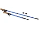 Skandināvu teleskopiskās nūjošanas staigāšanas nūjas 2gab., Zils | Nordic Walking Pole Set