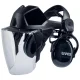 Sejas aizsargs ar austiņām uvex pheos faceguard, 52-64 cm, melns