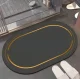 Ātri Žūstošs Vannas Istabas Paklājs, Melns | Quick-Dry Bathroom Mat