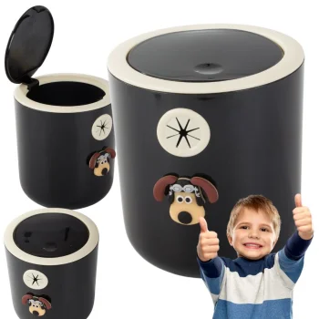 Mini atkritumu tvertne bērnistabai Suns, 2L, klikšķa vāks
