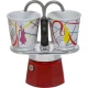 Bialetti MINI EXPRESS Kandinsky espresso kafijas automāta komplekts ar 2 krūzītēm