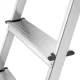 Alumīnija pieslienamās kāpnes ar platformu Hailo L60 StandardLine, 4 pakāpieni