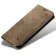Nothing Phone 2 Jeans Cloth Texture Magnetic Book Case Cover, Khaki | Telefona Vāciņš Maciņš Apvalks Grāmatiņa