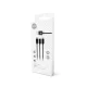 Setty KN3W1-01 3in1 kabelis USB uz Lightning/USB-C/microUSB 1m 2A, melns