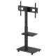 Ergo Office ER-304 B TV statīvs uz riteņiem, 37-75\", 50kg, VESA 600x400, Melns