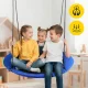 Bērnu šūpoles \"Stārķa ligzda\" 4FIZJO XXL 120 cm, zilas