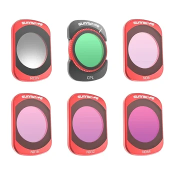Sunnylife filtru komplekts Osmo Pocket 4 / Pocket 3 kamerām (MCUV, CPL, ND8/16/32/64)