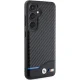 BMW Samsung Galaxy S24 vāciņš Leather Carbon, melns