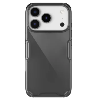 Nillkin Nature TPU Pro vāciņš iPhone 17 Pro, caurspīdīgi melns