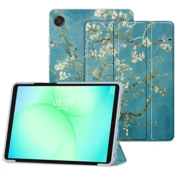 TechProtect SmartCase vāciņš Samsung Galaxy Tab A9+ / A11+ 11.0, zili balts