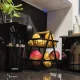 Divstāvu augļu un dārzeņu grozs Ruhhy 24265, melns